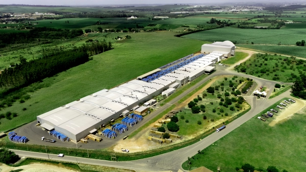 Imagem aérea fábrica em Matriz Cordeirópolis-SP